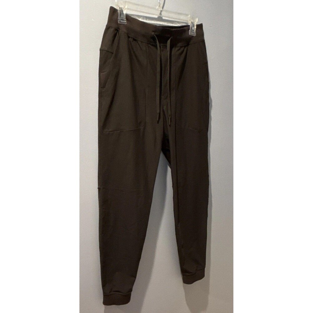 lululemon Men’s Brown Jogger Pants Size M Drawstring Elastic Waist Pockets